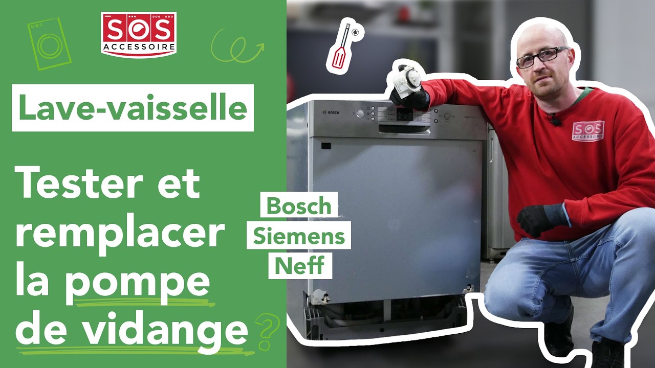 🧰 Code E23, E24 ou E25 sur mon lave-vaisselle : Comment remplacer ma pompe de vidange ?