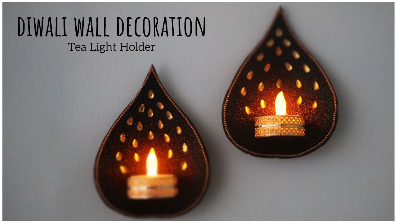 Tea Light Candles Holder | Diwali Decoration Ideas | Diya Decoration Ideas | Christmas Decorations