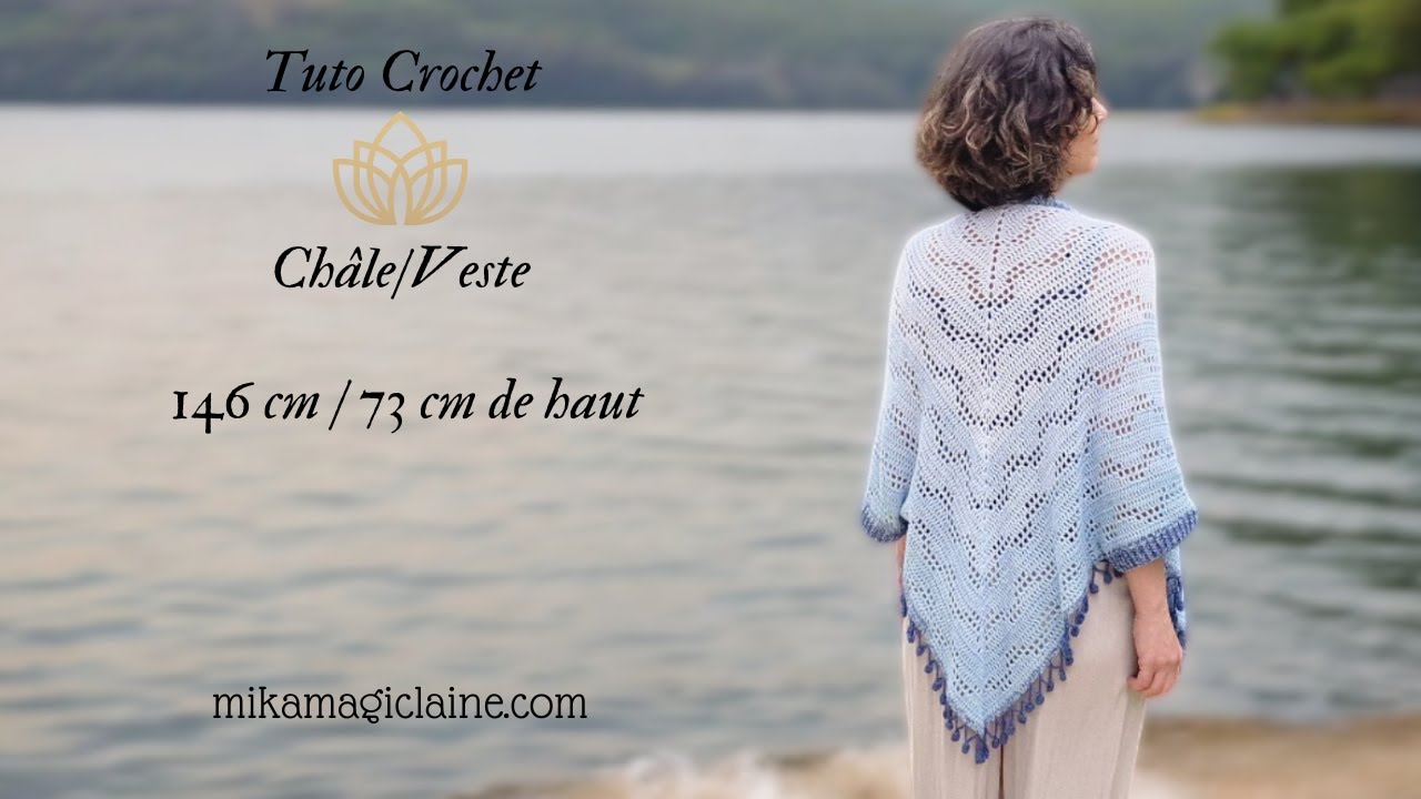 Superbe Châle/Veste au crochet @mikamagiccrochet​