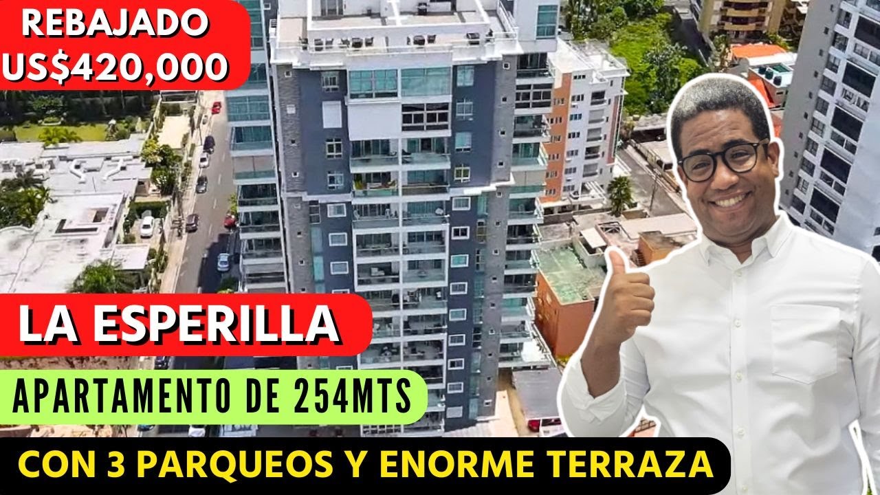КВАРТИРА НА ПРОДАЖУ В ЛА ЭПЕРИЛЬЯ | САНТО-ДОМИНГО | 3 КОМНАТЫ | ТЕРРАСА | СЕСАР РАМИРЕС-МЮ