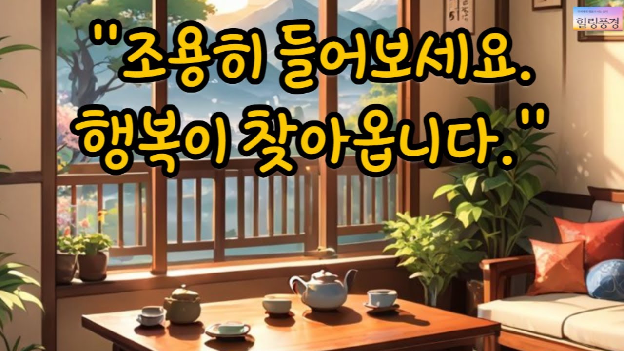 조용히 들어보세요. 행복이 찾아옵니다. #법정스님 #명언 #삶의지혜