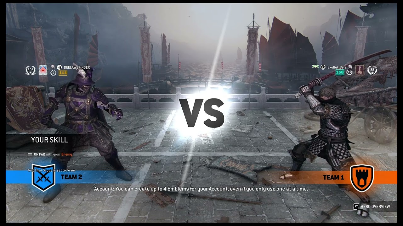 RANKED DUELS FOR HONOR
