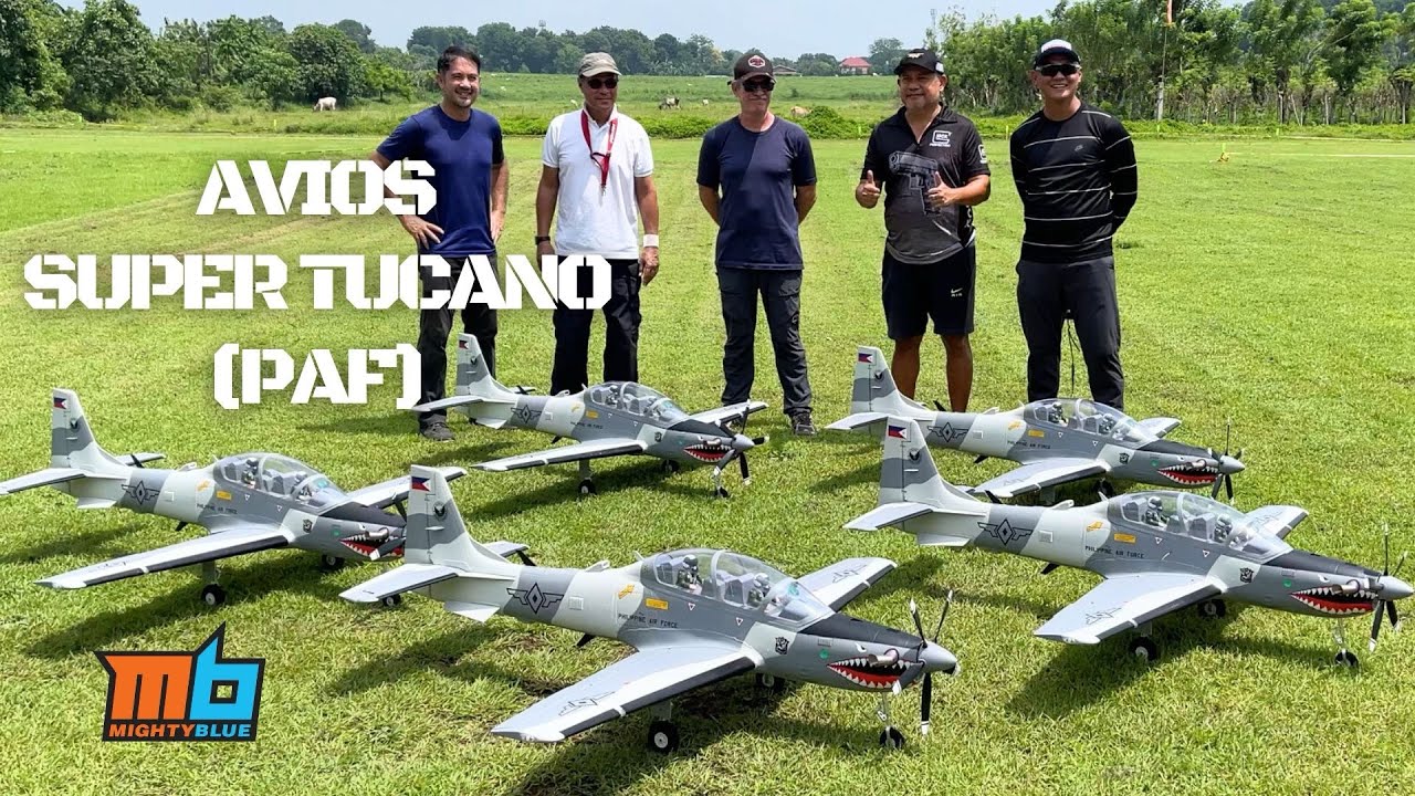 5 Philippine Air force A-29 Super Tucanos (SCALE MODELS) for maiden! Watch till the end!