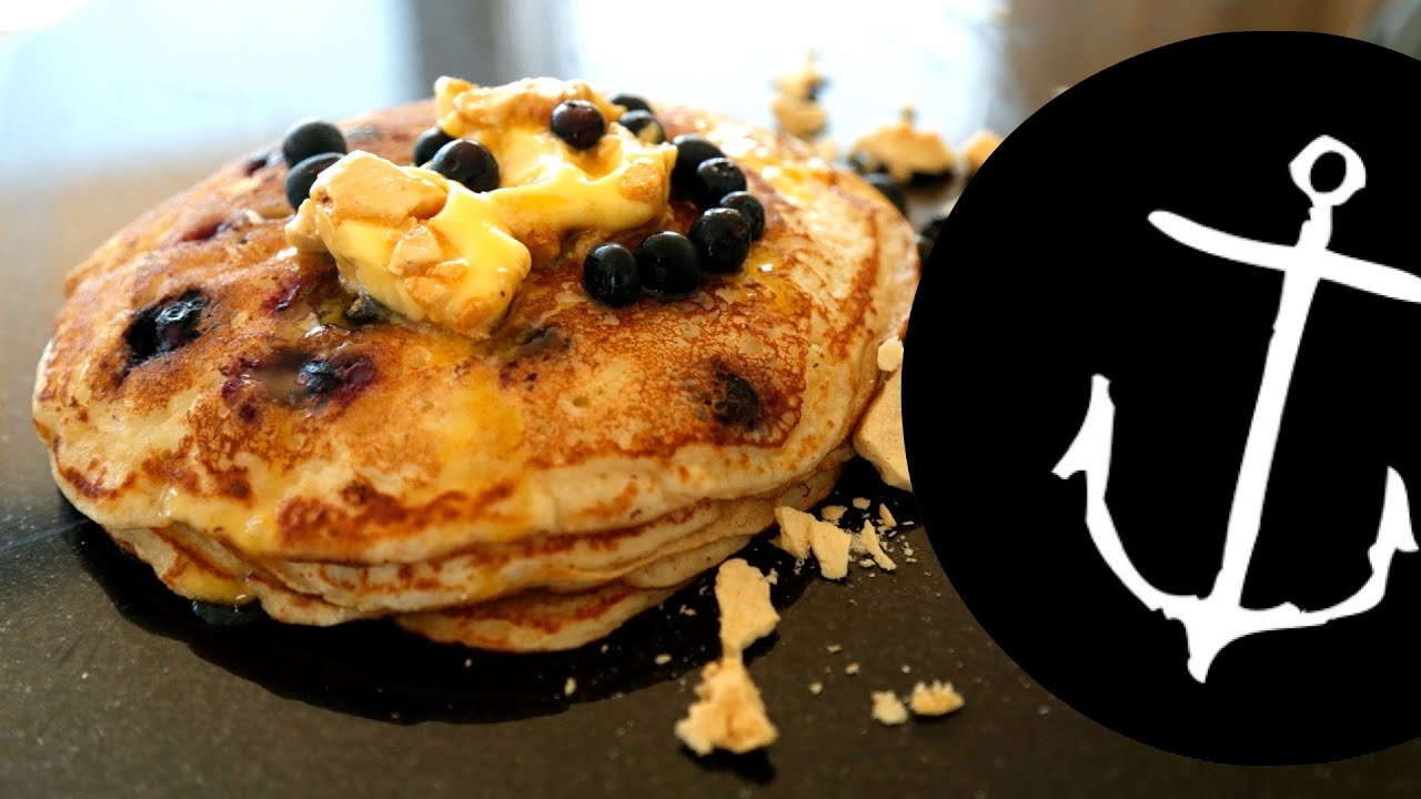 How to make Blueberry Buttermilk Pancakes with Honeycomb Butter Bondi Harvest