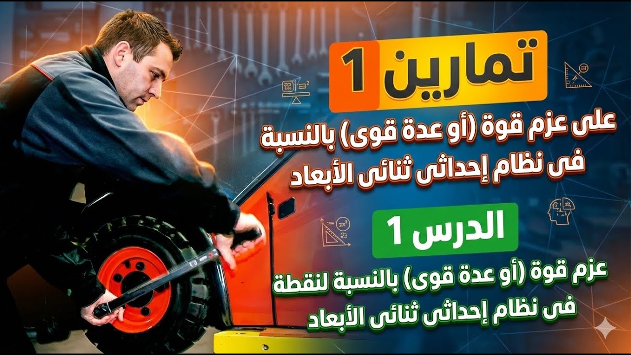 حل تمارين 1 استاتيكا المعاصر 2026 | العزوم