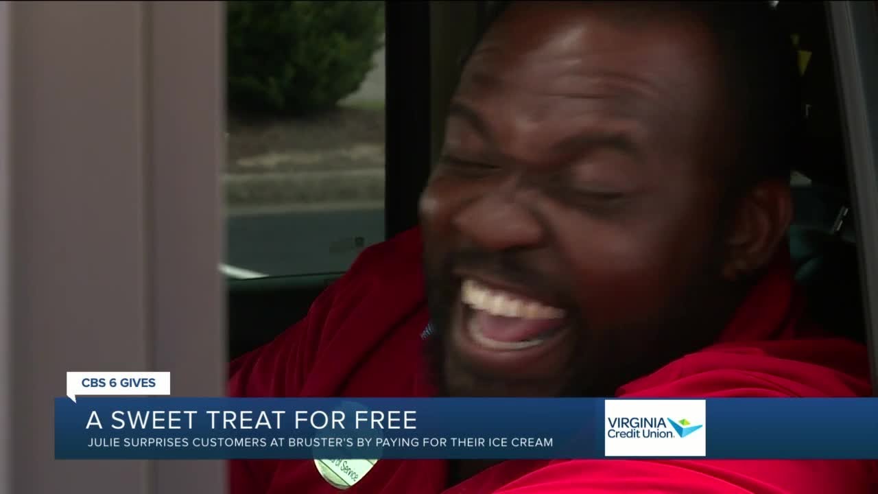 All smiles when CBS 6 hands out free ice cream