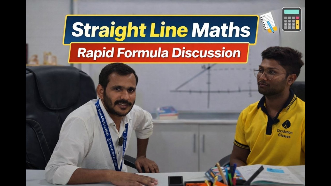 Straight Line Formulas Explained | Slope, Intercept, Point-Slope | JEE 2026 | Rajesh sir #JEE