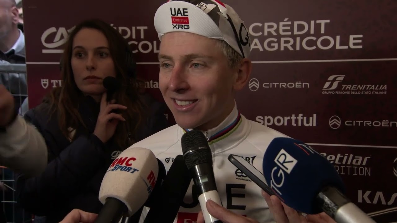 Tadej Pogačar - Interview at the finish - Strade Bianche 2026