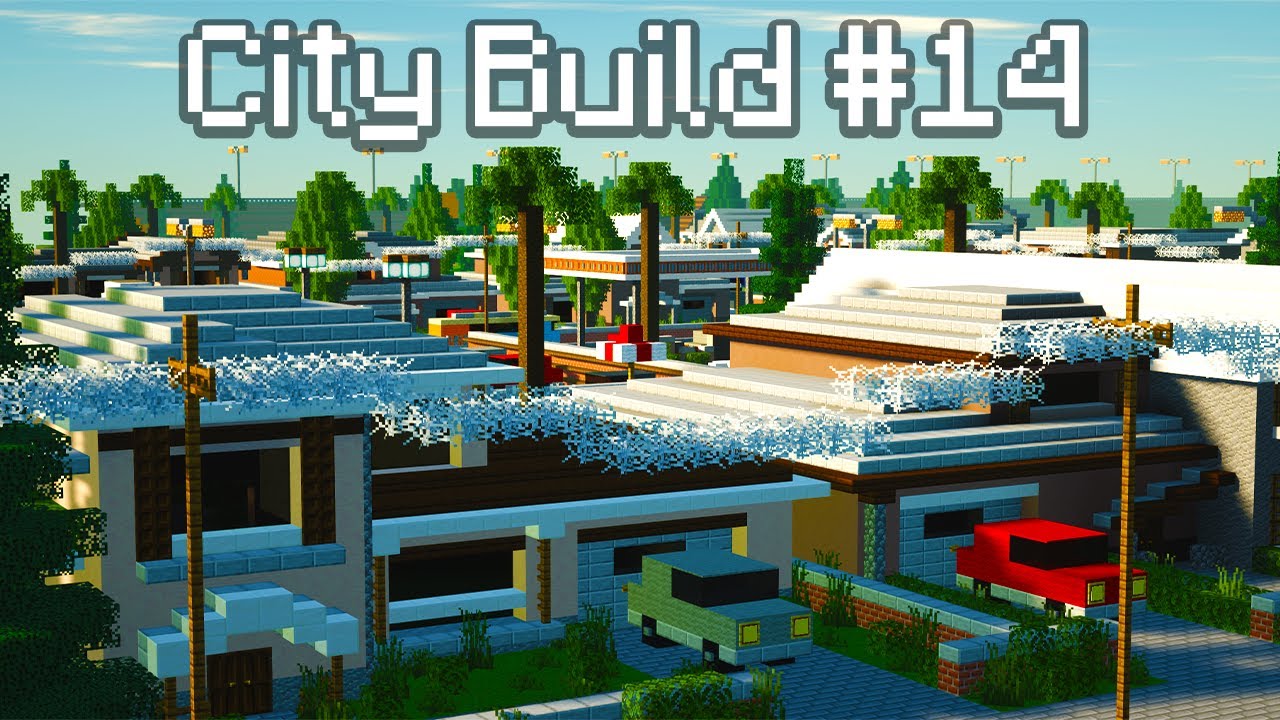 City Build #14 - Suburbs (Minecraft Timelapse)
