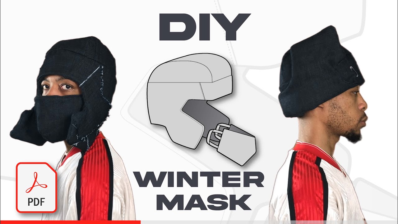 Sewing a Denim Winter Mask | Tutorial | PDF Included