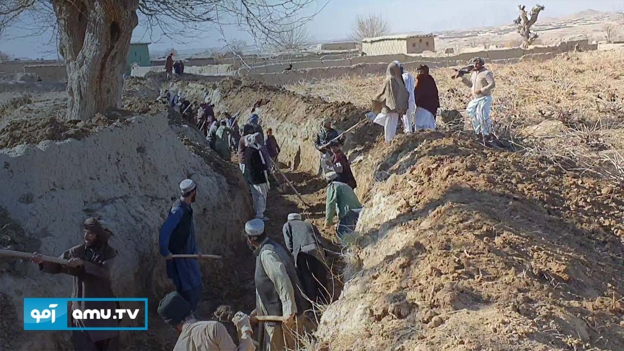 زابل کې د یوه لوی کانال د رغولو چارې پیل شوې