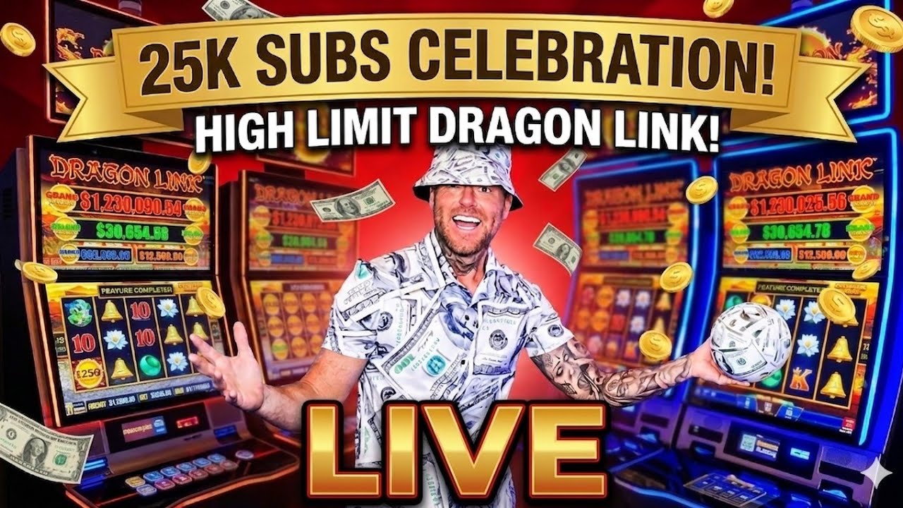 LIVE High Limit Slots! Dragon Link Celebration!