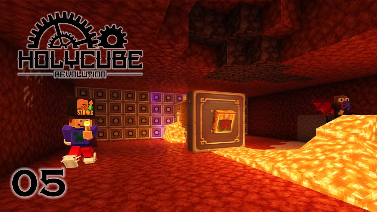 HOLYCUBE Revolution EP. 05 - Foreuse &agrave; Netherite & Visite des Winx ( Create & cie )