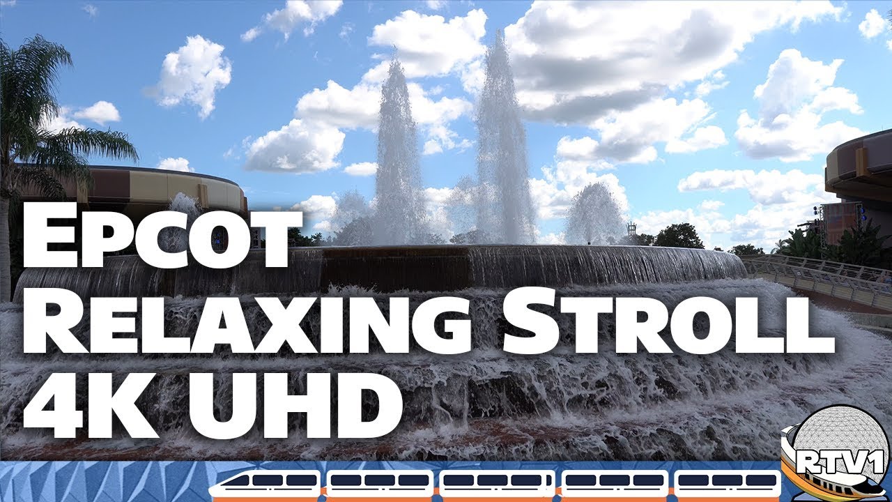Epcot Future World West - Relaxing Stroll in 4K | Walt Disney World