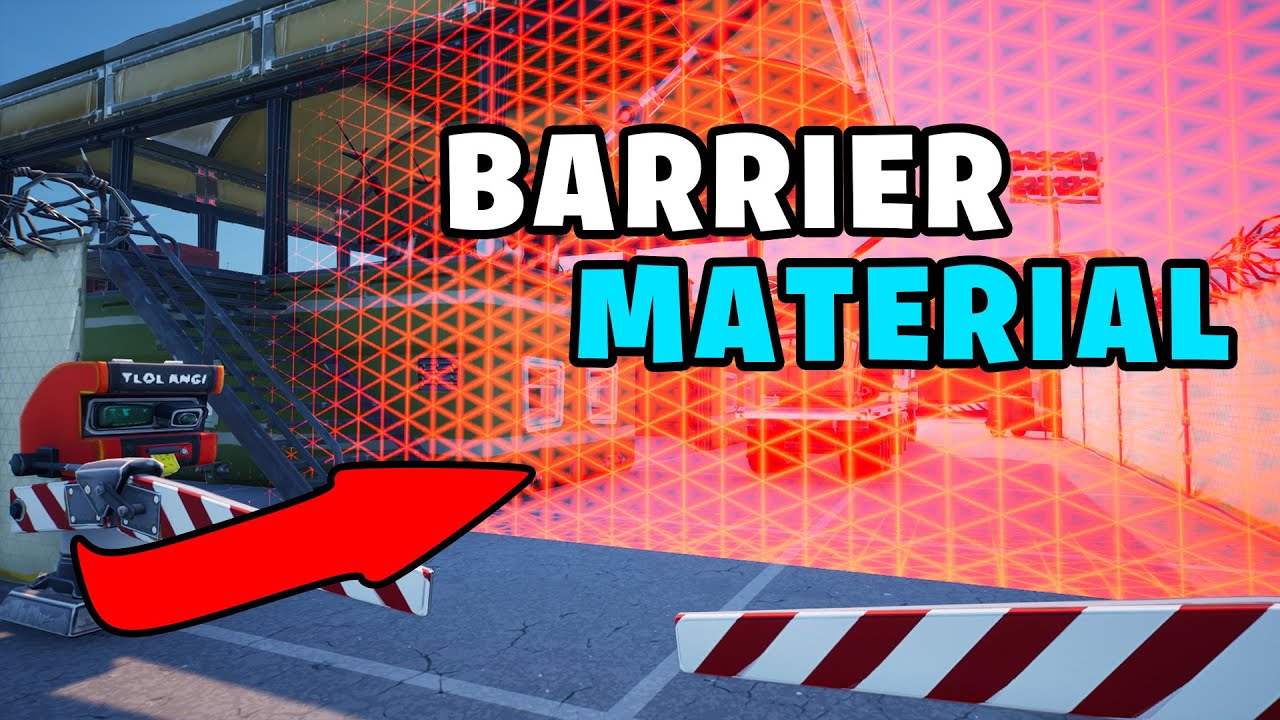 Create Cool  Custom Barrier Material - UEFN Tutorial