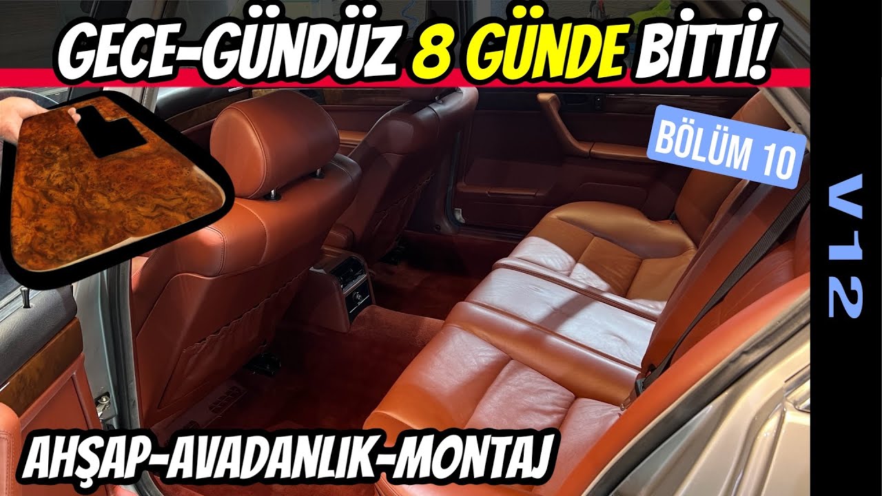 V12 | Final - BMW 7.50iL İ&ccedil; Restorasyon | Yeni direksiyon ile işlem tamam👌