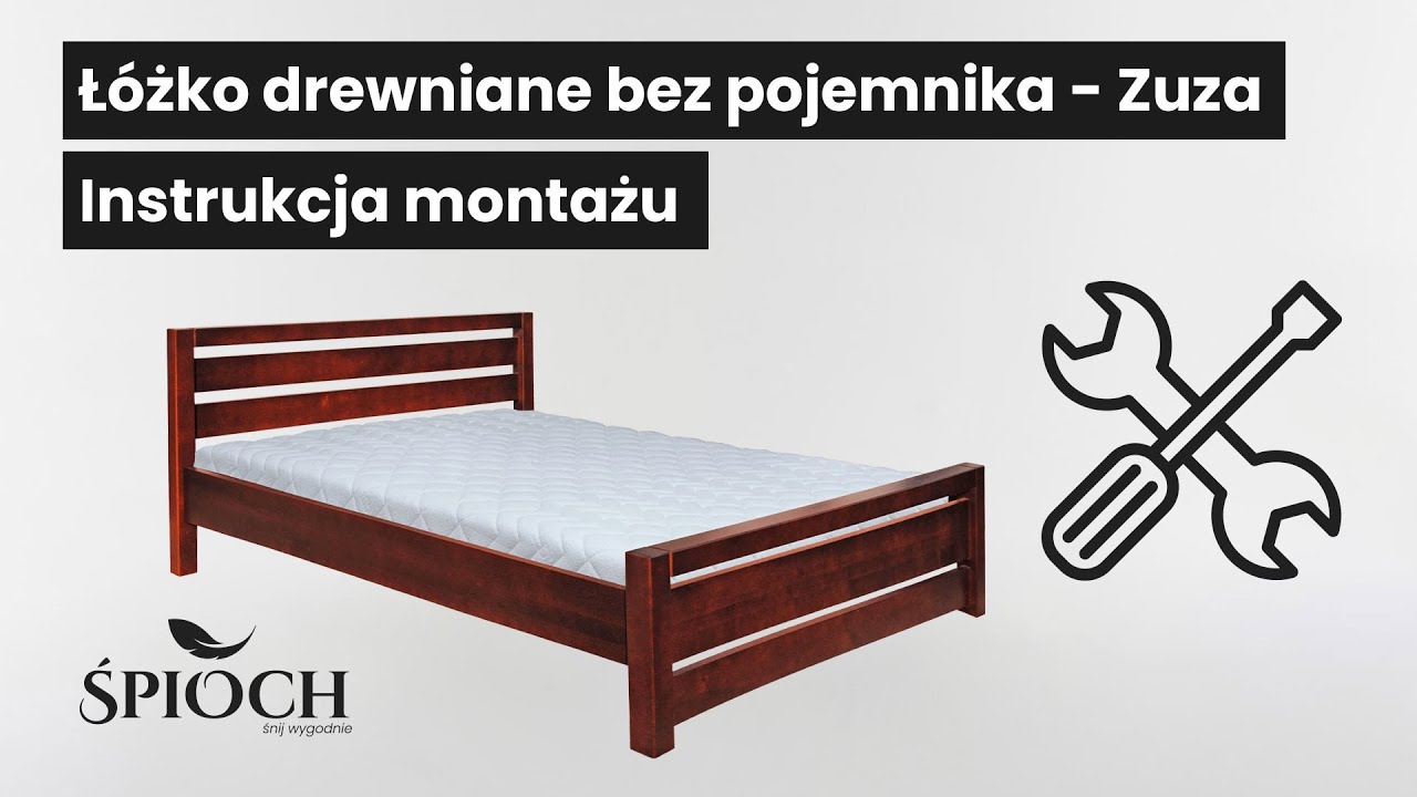 Łóżko drewniane bez pojemnika - 