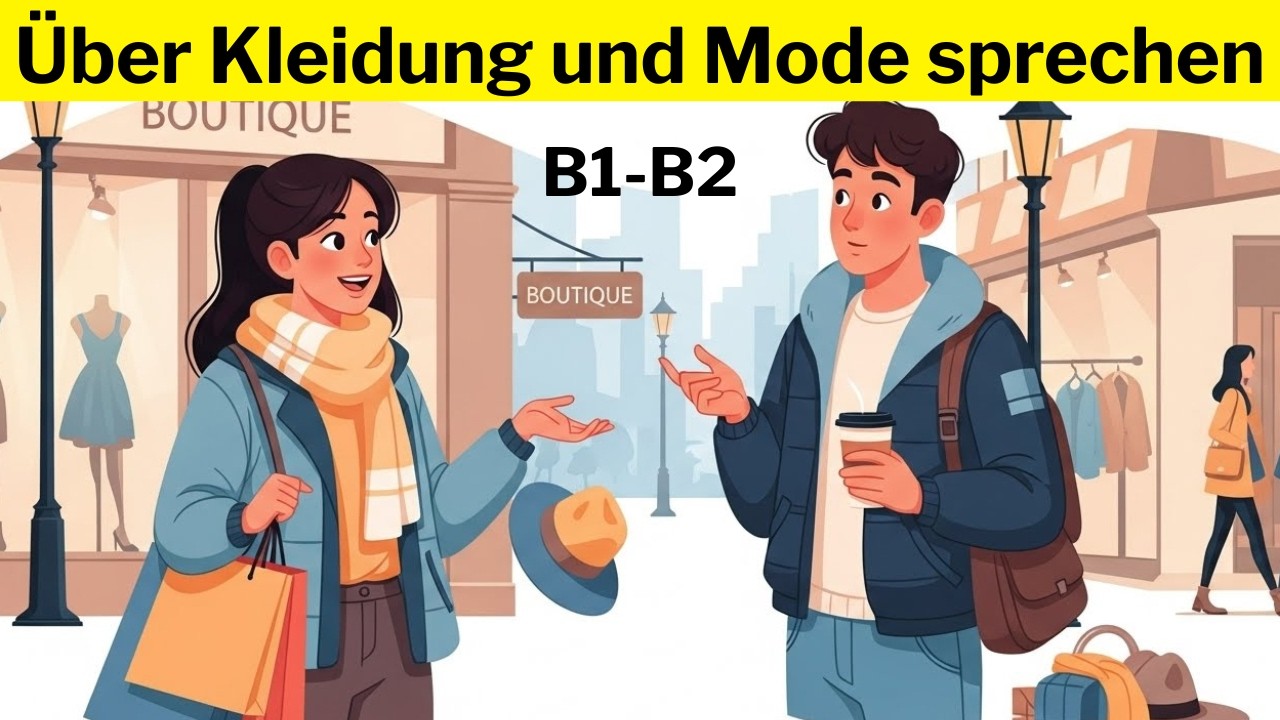 Deutsch Podcast B1 - B2 | Über Kleidung und Mode sprechen | Natürlich Deutsch lernen