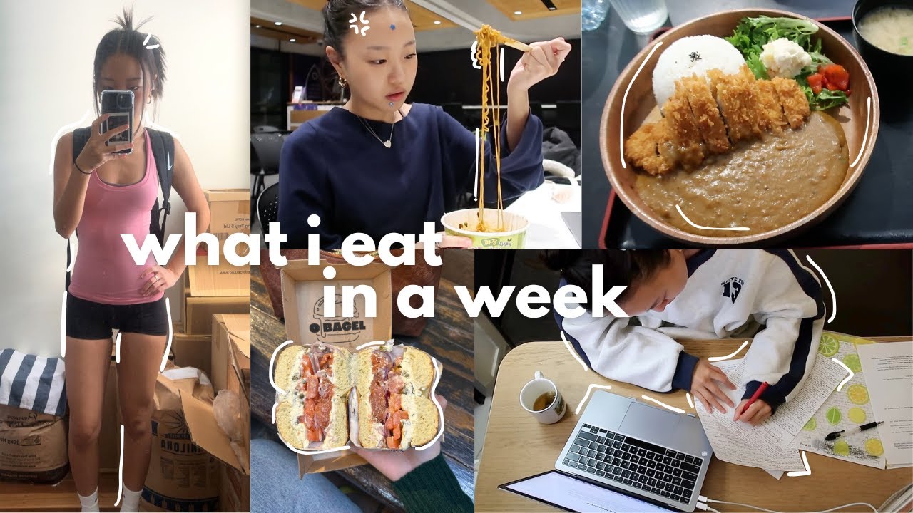 WHAT I EAT IN A WEEK DURING EXAMS | study vlog 📓🙇🏻‍♀️