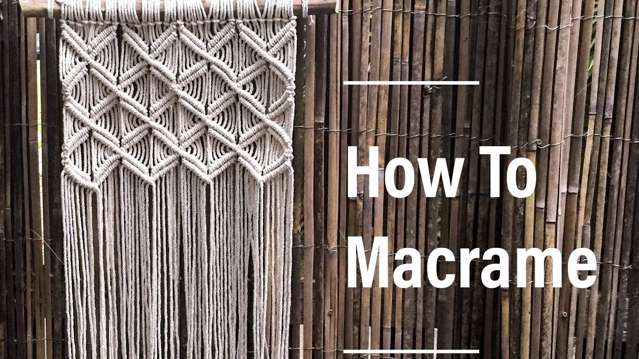 How To Make Macrame Wall Hanging #1 || Basic Knots || By TNARTNCRAFTS