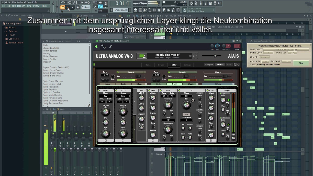 Ultra Analog VA3 Layer verdoppeln