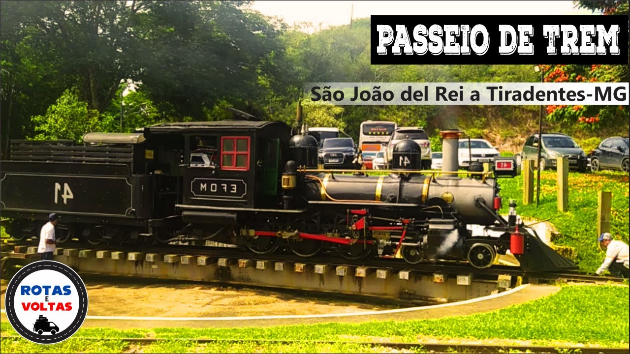✅🚗[2023] Passeio de trem (Maria Fumaça) de São João Del Rei a Tiradentes, Minas Gerais, Brasil