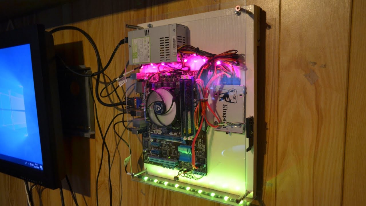 Ein Wand-Pc für ~80€ | LED/RGB/Win10/Glas/Saas