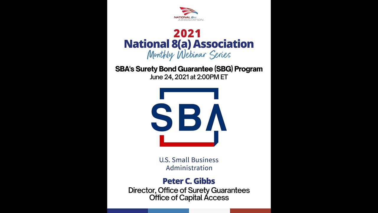 SBA's Surety Bond Guarantee SBG Program