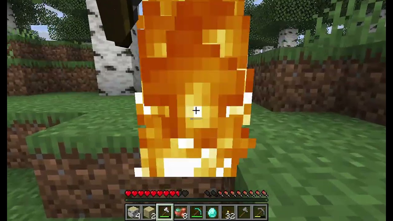 playing minecraft :D