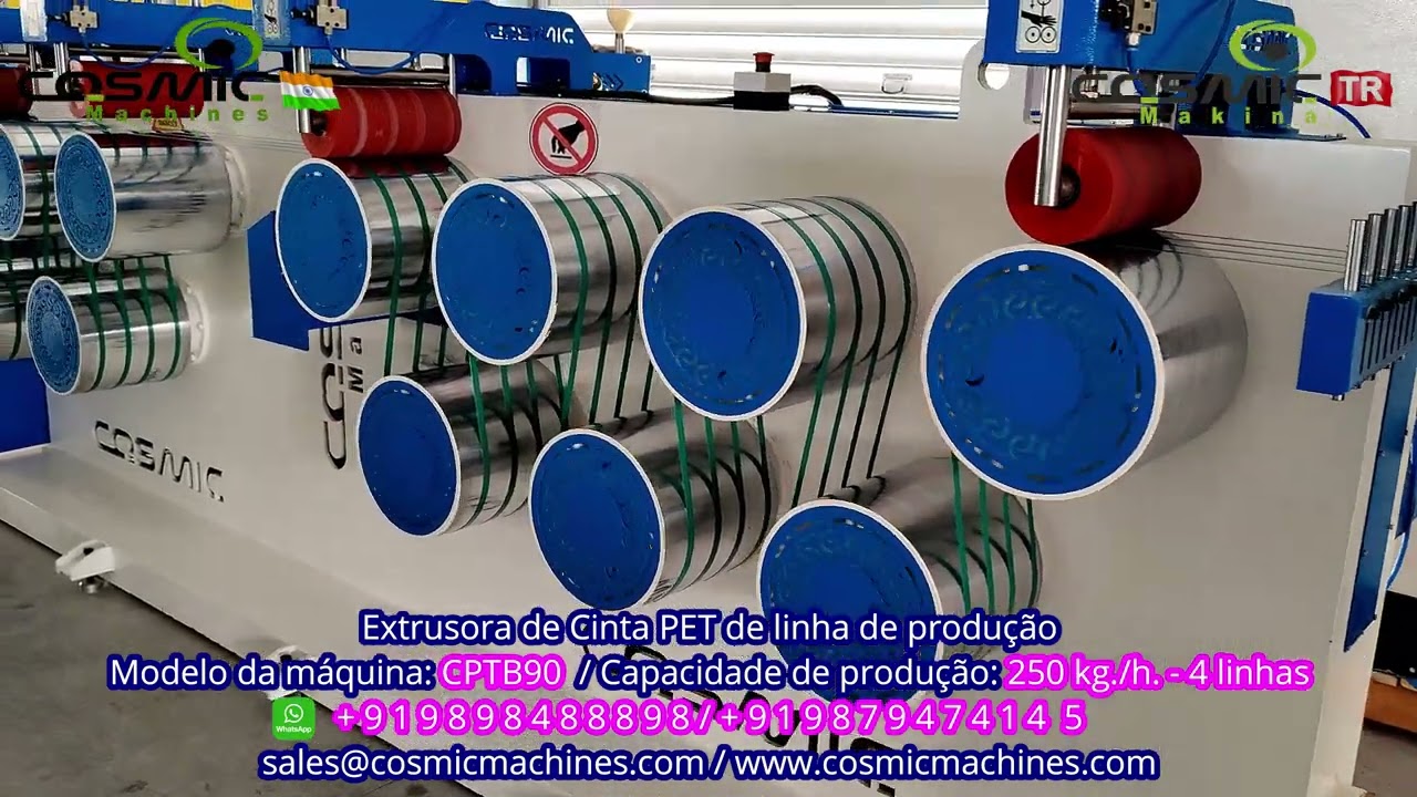 Extrusora de Cinta PET de linha de produção