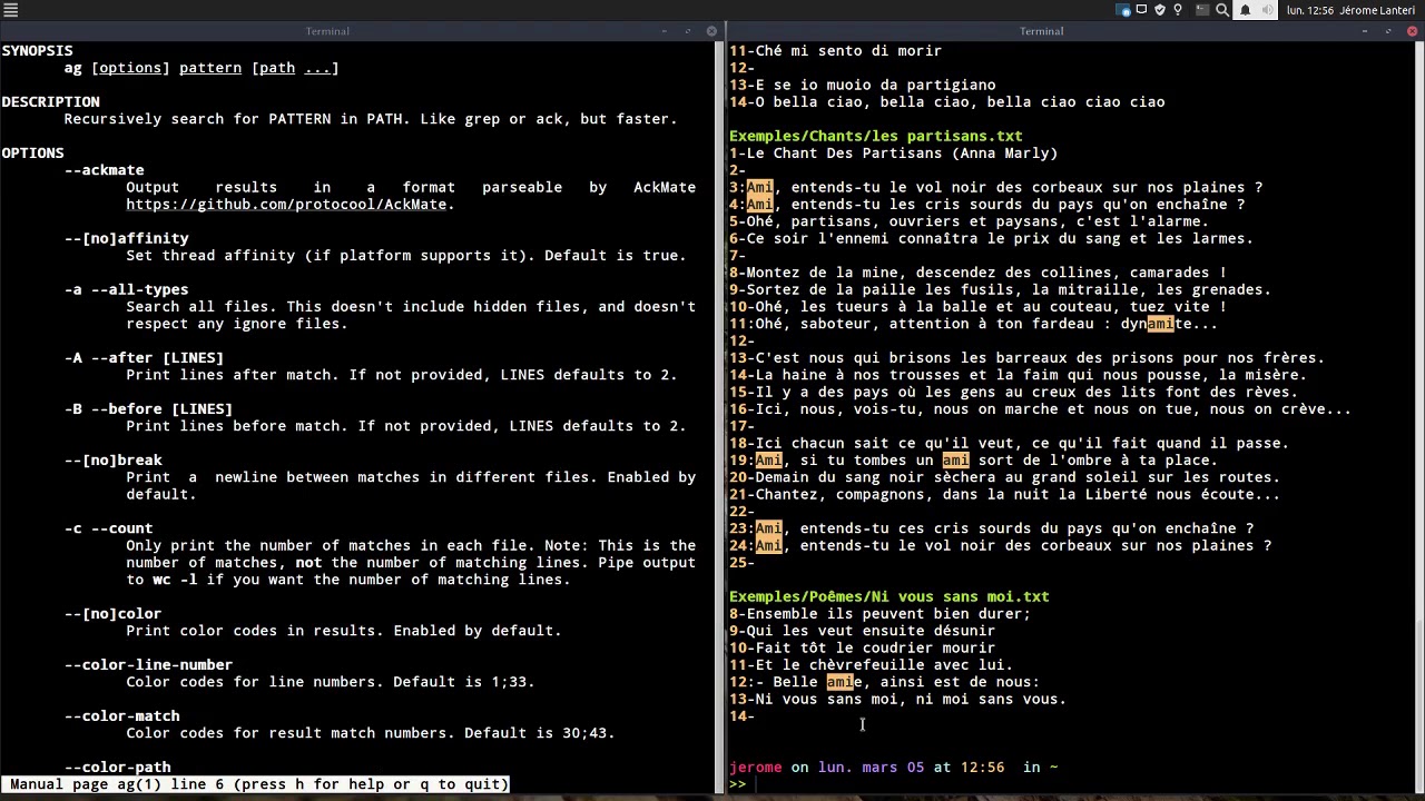 Commande Linux: 