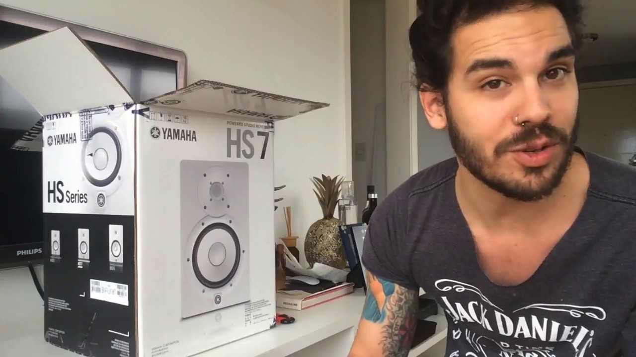 Unboxing Yamaha HS7 - monitores de referência - Brasil