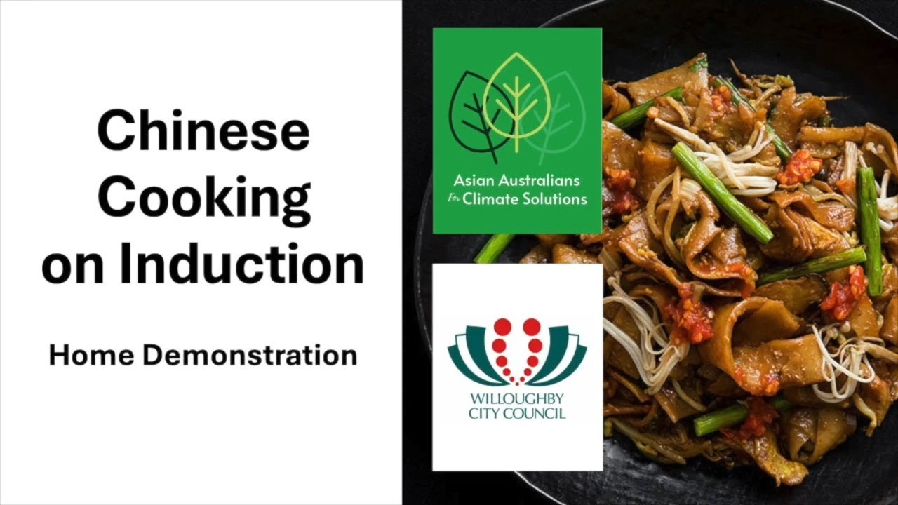 Chinese cooking home demo with induction