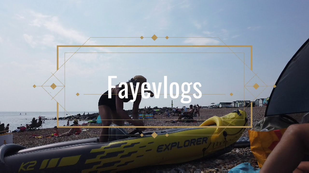 ENGLAND | Shoreham-by-sea | KAYAK & SUNBATHING | fayevlogs