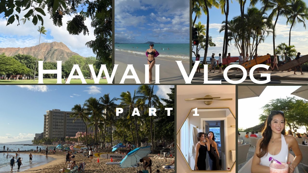HAWAII Vlog Part 1【6泊7日で行く初めてのハワイ旅行🌺 前半4日間】