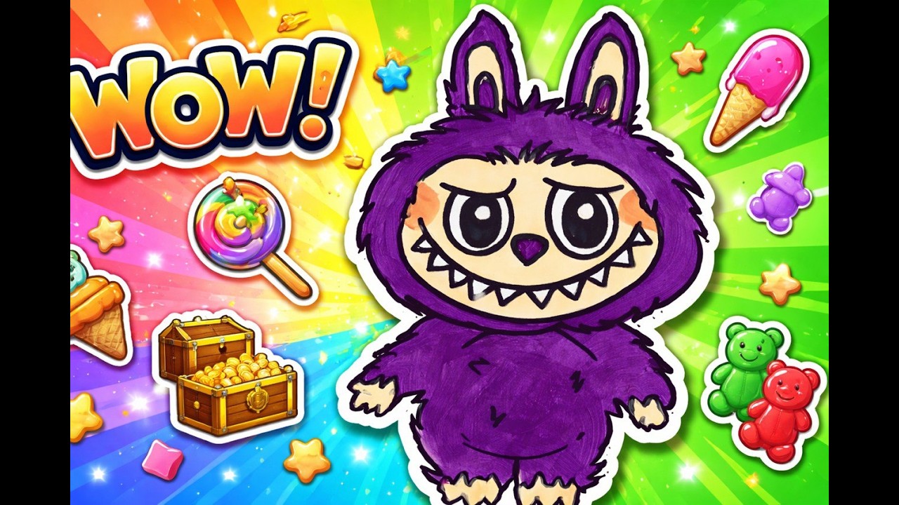 Labubu Drawing & Coloring 🎨 | Cute Labubu Art