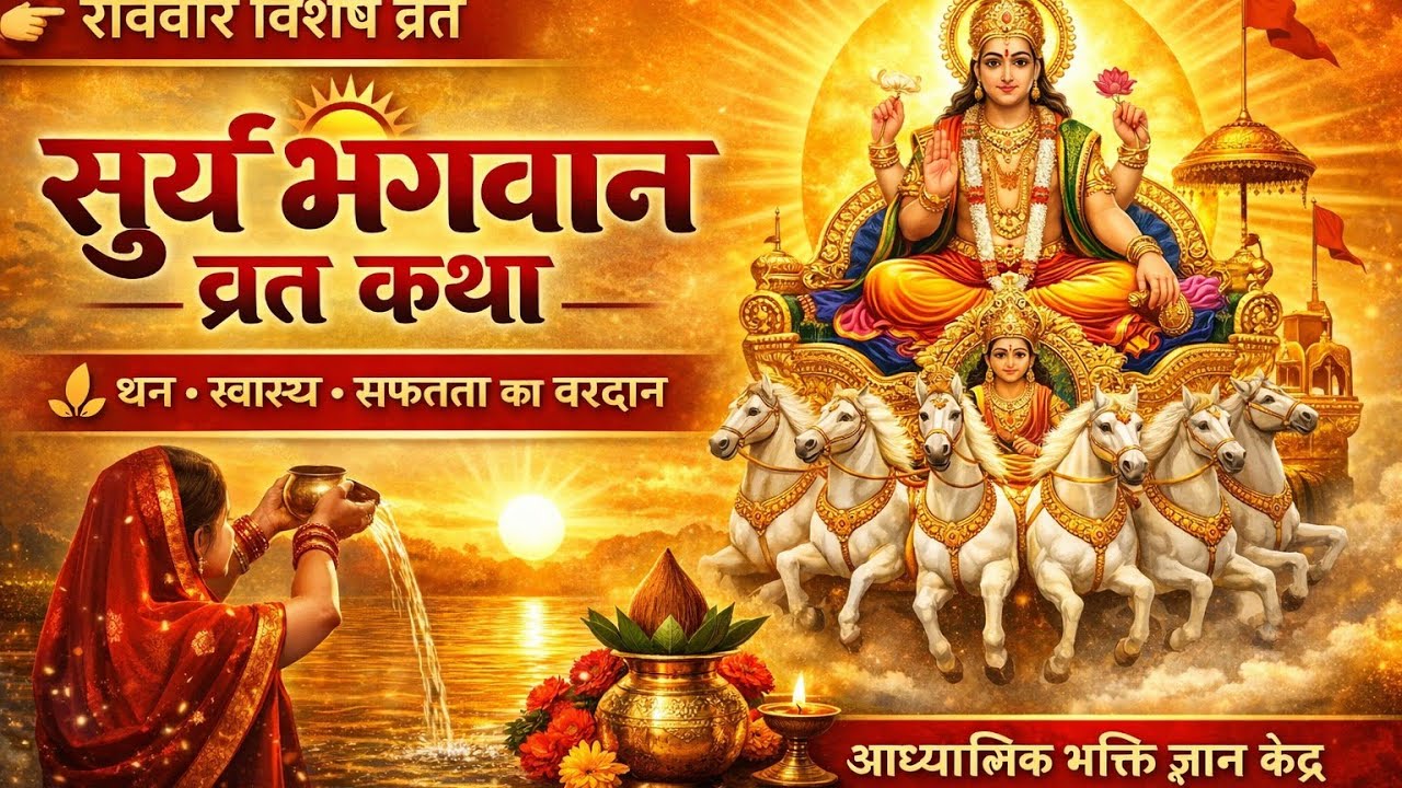 आज रविवार को सुनें सूरज भगवान की कथा Ravivar vrat katha -Surya dev ki kahani Suraj Bhagwan ki kath