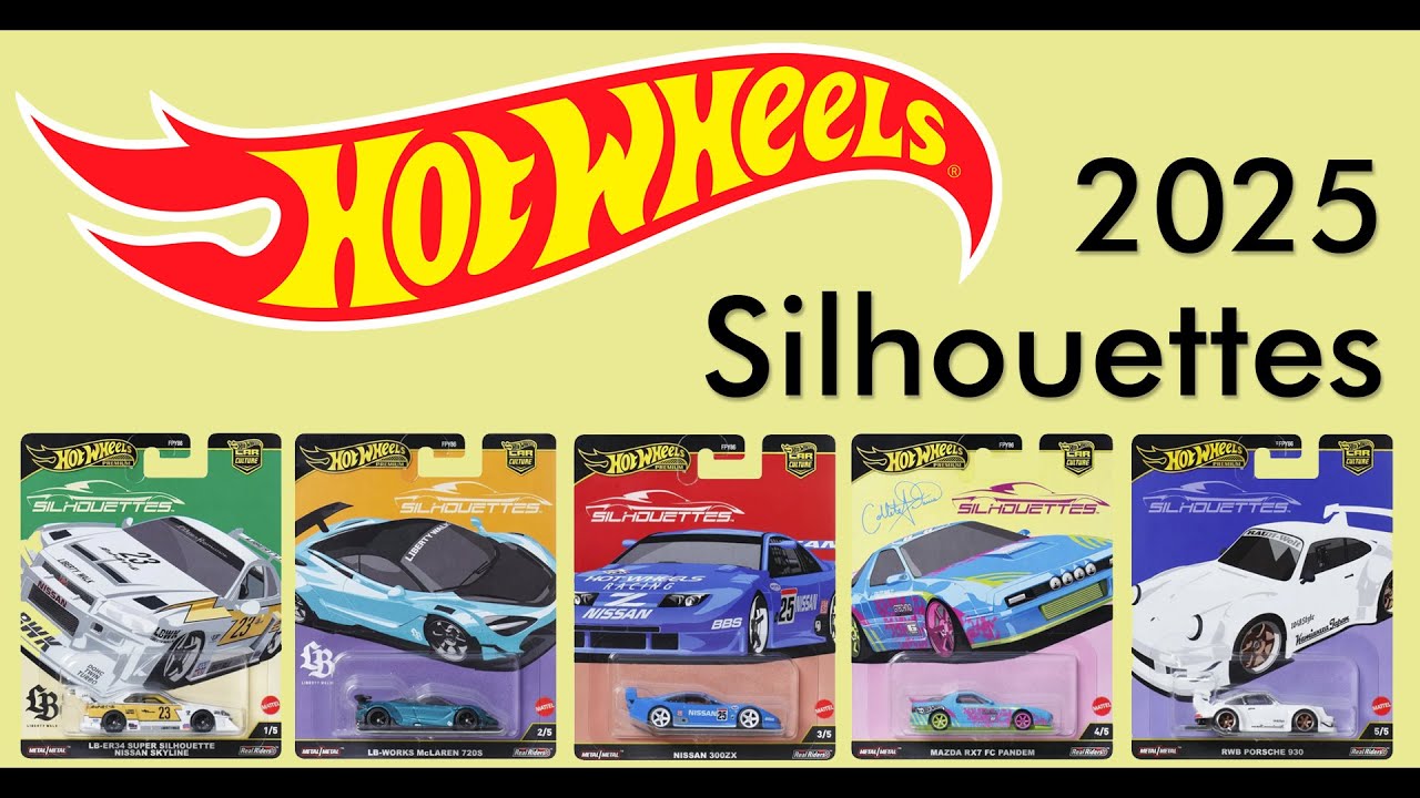 Gördüğüm en iyi Hot Wheels Premium seti. 2025 Silhouettes
