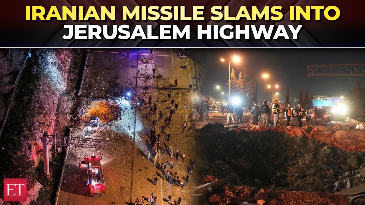 US-Israel vs Iran war: Iranian missile slams into Jerusalem highway; many injured in IRGC attack