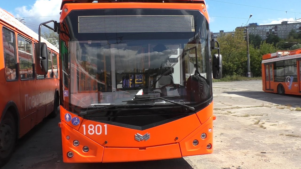 НОВЫЙ троллейбус с автономным ходом БКМ 32100D 1801 Экспресс обзор