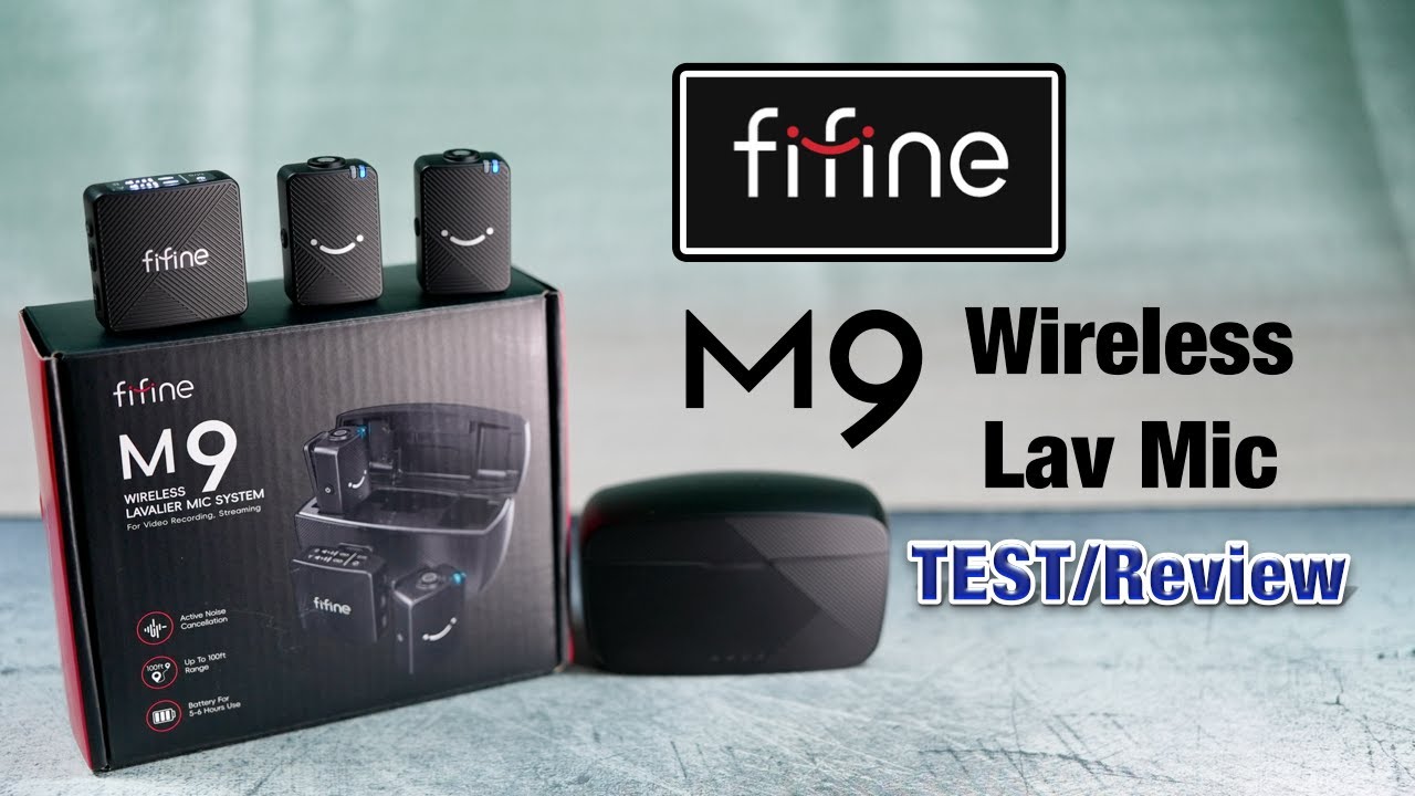 Тест и обзор беспроводного петличного микрофона FIFINE M9 для iPhone и камер (дальность действия,...