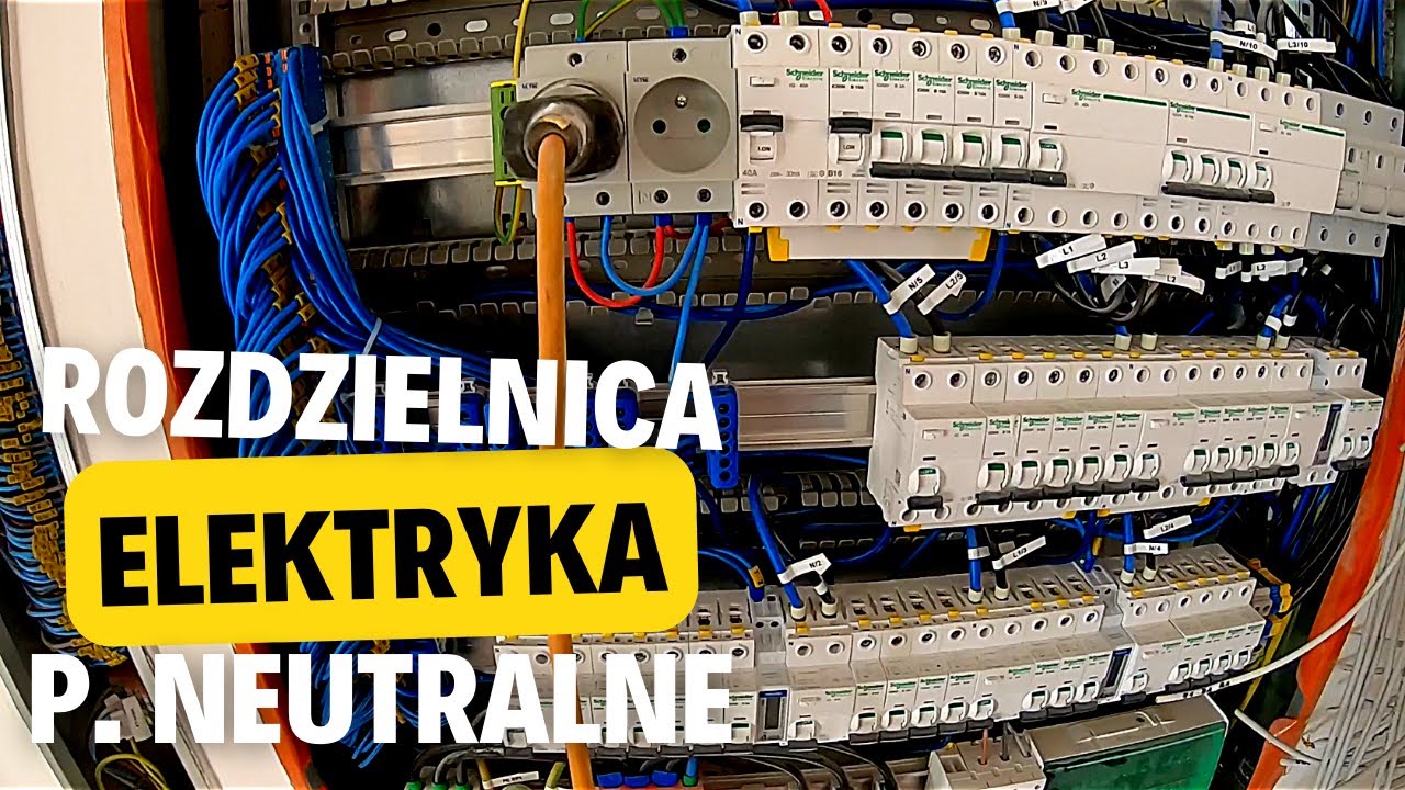186. Przewody neutralne i sygnałowe. Smart Home. Rozdzielnica. Łączówka LSA. Licznik Eastron SMD 630
