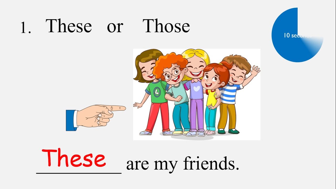 These   Those (Quiz) Demonstrative pronouns