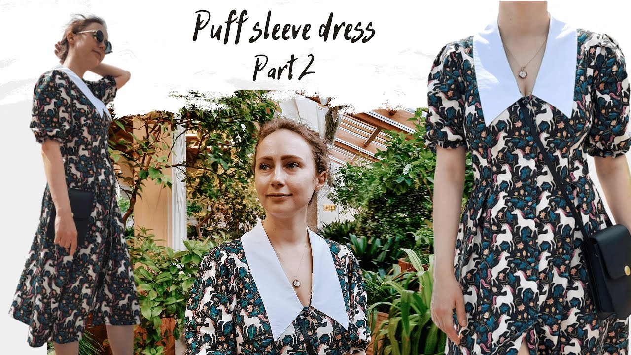 Making a puff sleeve dress - Summer cottagecore aesthetic - VikiSews Sharon dress Part 2