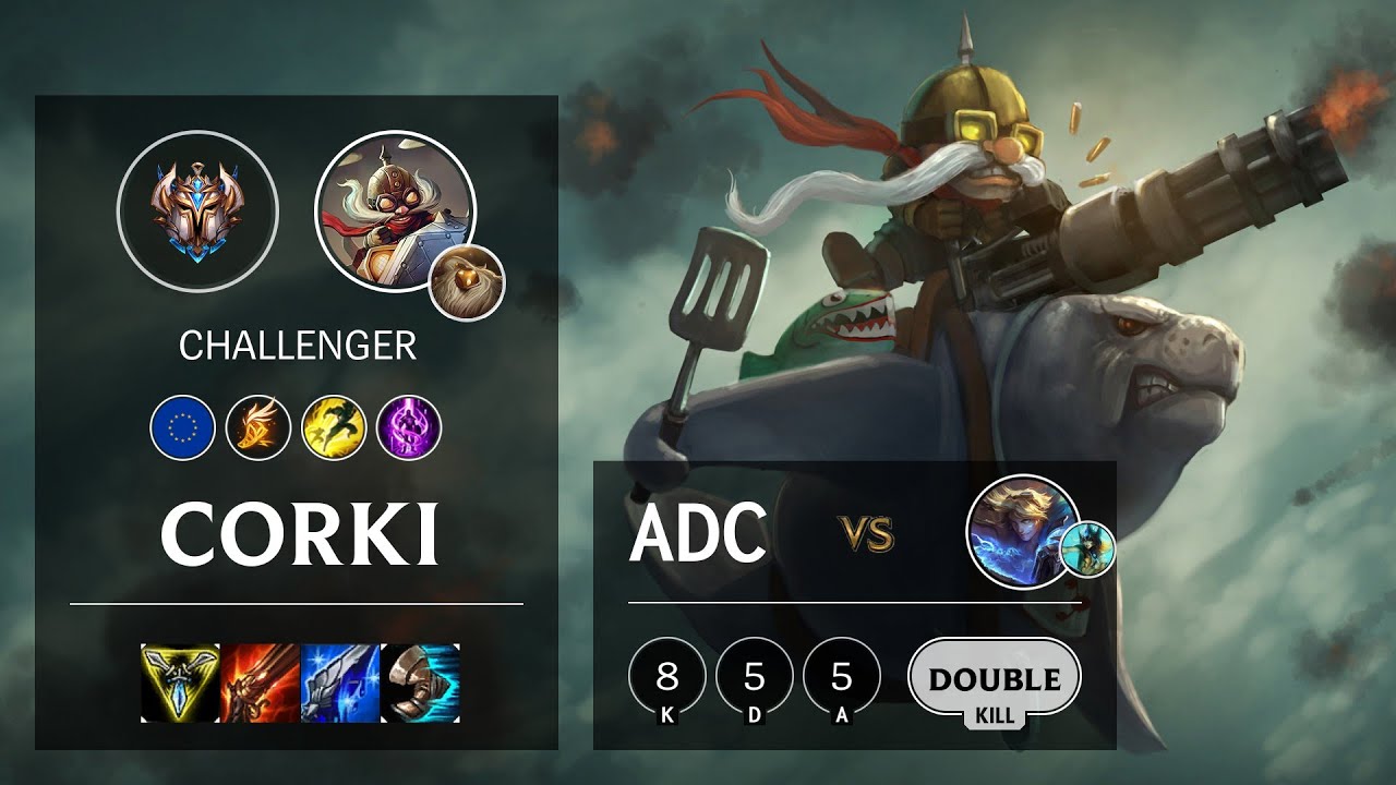 Corki ADC vs Ezreal - EUW Challenger Patch 10.13
