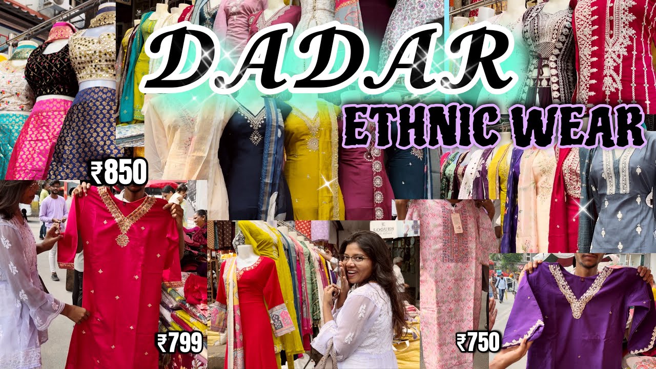दादर मार्केट-Dadar Market | Festive ETHNIC WEAR Shopping | M To 3XL Size | Cheapest Market in Mumbai
