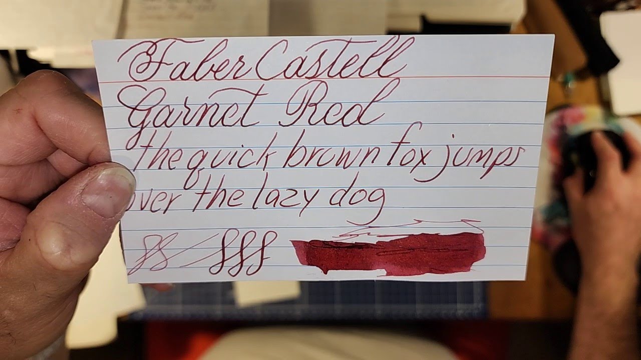 faber-castell Garnet red