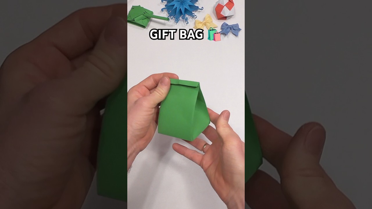 EASY ORIGAMI GIFT BAG STEP BY STEP | INCL ART NO GLUE PAPER CRAFT