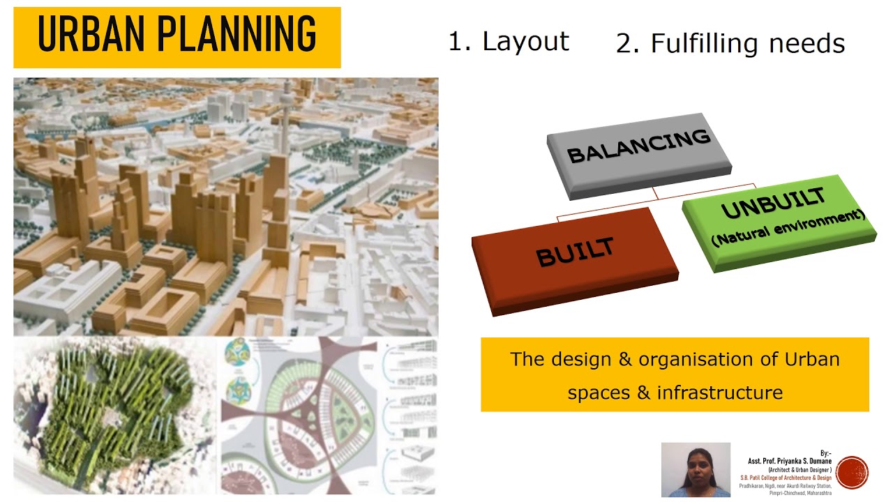 Roles & Differences between Architecture Urban Planning & Urban Design   Ar  Priyanka Dumane