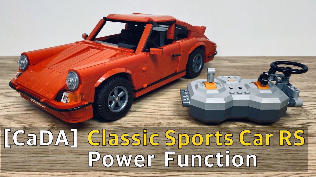 클래식 스포츠카 RS : 포르쉐 911 만들기 - 파워펑션 D Part (Classic Sports Car RS : Porsche 911- Power Function) [CaDA]